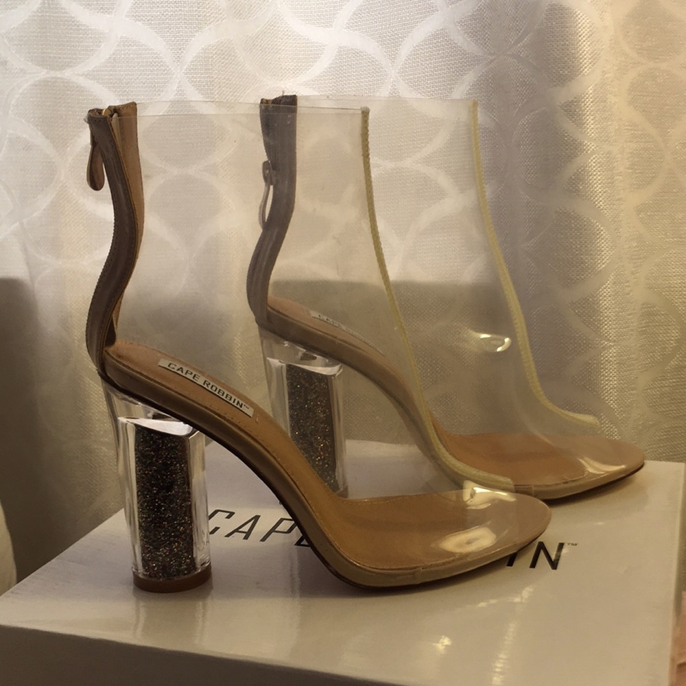 Clear shoe booties. Brand New